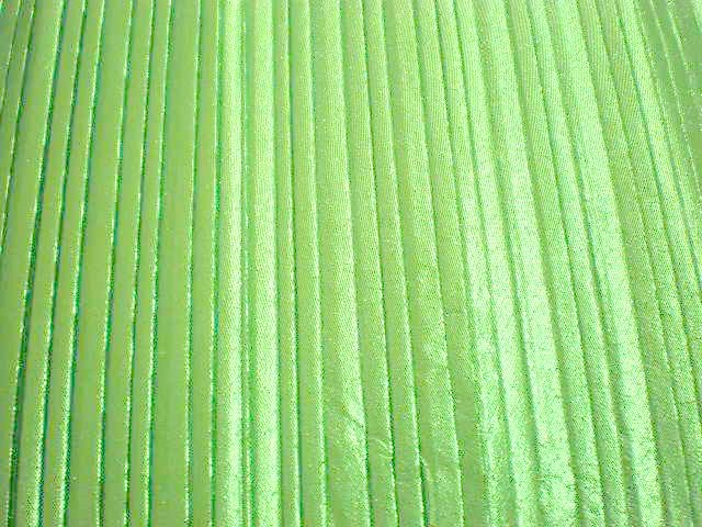5.Lime Pleated Lame